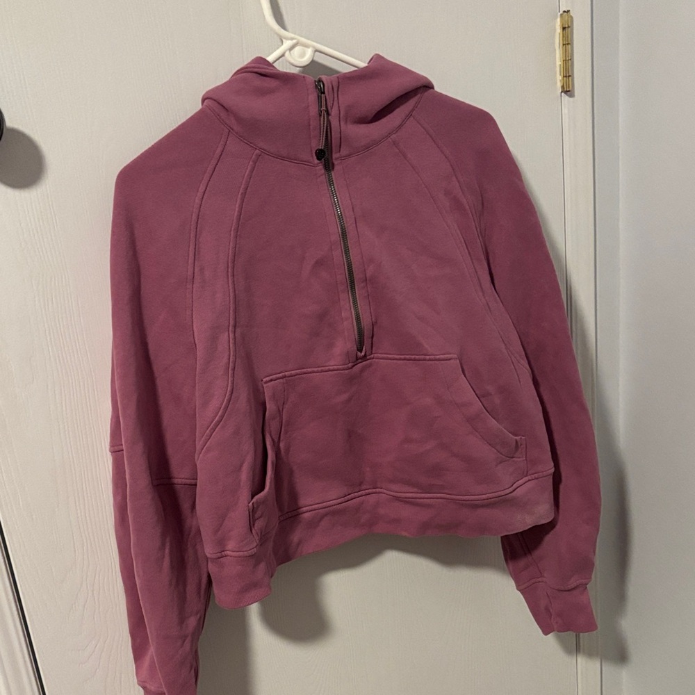 Lululemon purple Half-Zip scuba